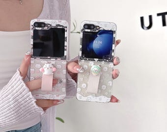 Chiikawa & Bear Handyhülle, passend für das Galaxy Z Flip 7, 6, 5, 4, und 3