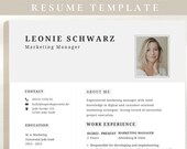 Marketing Manager Resume Template | Professional Corporate CV for Canva | ATS Friendly Modern Resume