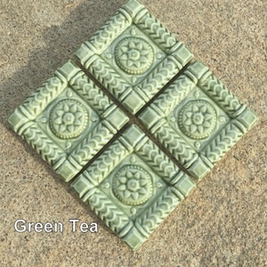 6 Glaze Colors IN STOCK, 2x2 ButterMold Accent tiles in Sets of Four