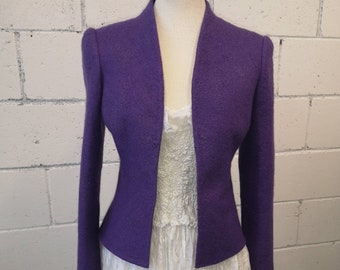 Bridal Bolero Jacket, Violet Jacket, Wedding Bolero, Bridal Coat, Wedding Coat, Elegant Jacket, Bridal Cardigan, Bridal Bolero, Wedding Wear