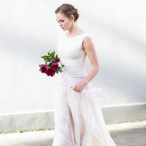 Silk Wedding Dress, Felt Wedding Dress, Maxi Bridal Dress, Boho Wedding Dress, Fall Wedding Gown, Beach Wedding, Designer Dress, Gatsby