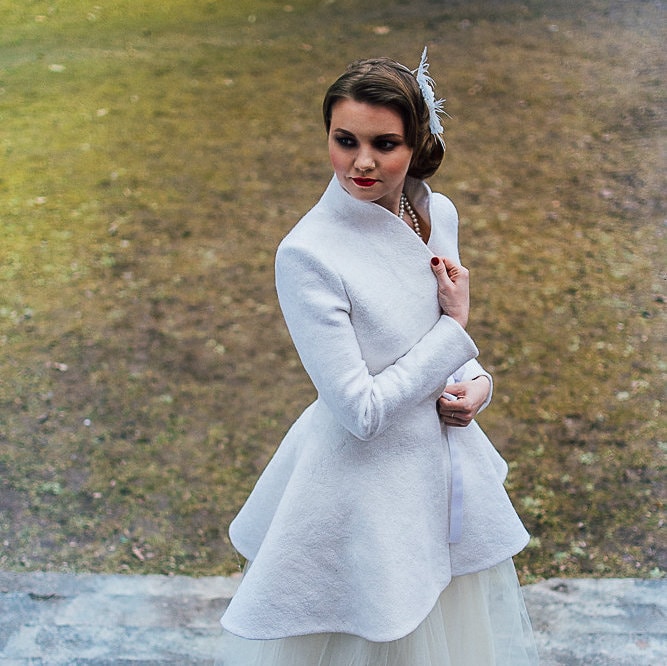 Winter Wedding Coat Coat for Wedding Dress Fit and Flare Coat