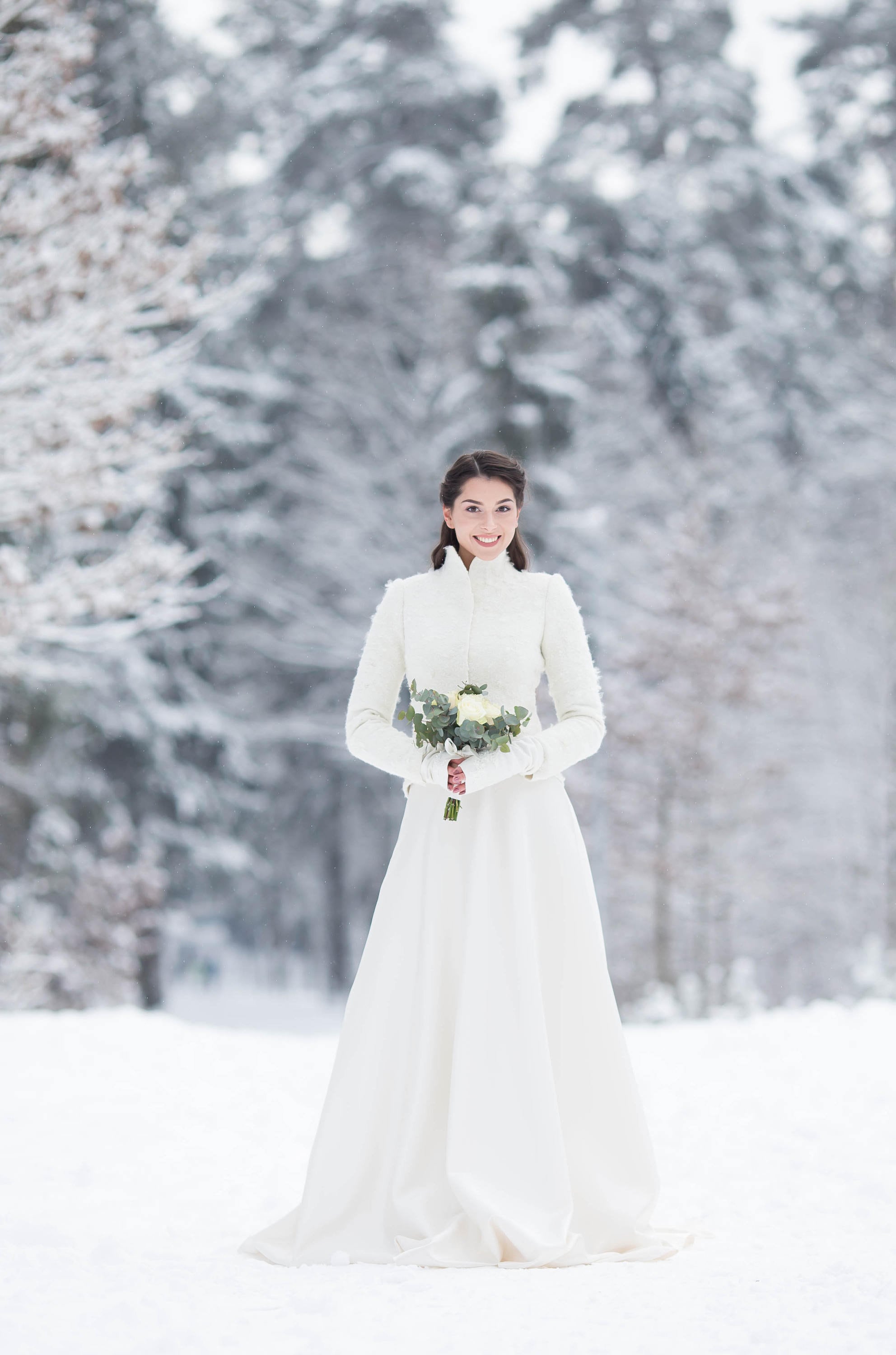 Alpaca Bridal Jacket Winter Wedding ...