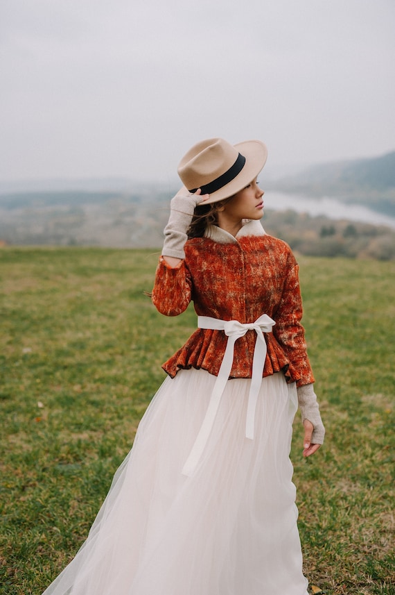 Simple gown hotsell with coat