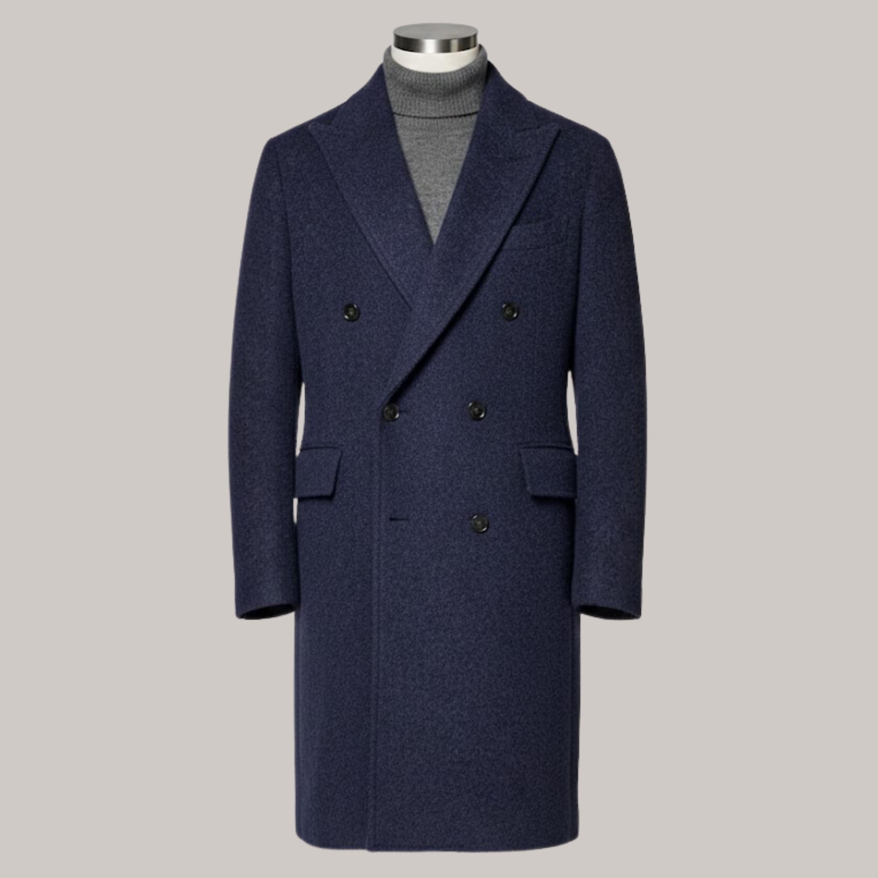 Peak Lapel Overcoat - Etsy