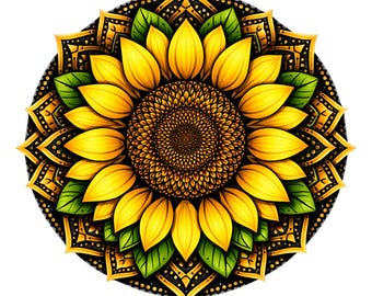 Sunflower Mandala Clipart