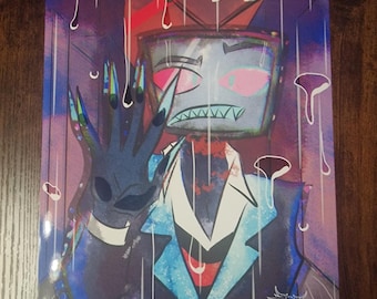 Hazbin Hotel Vincent/vox Print - Etsy