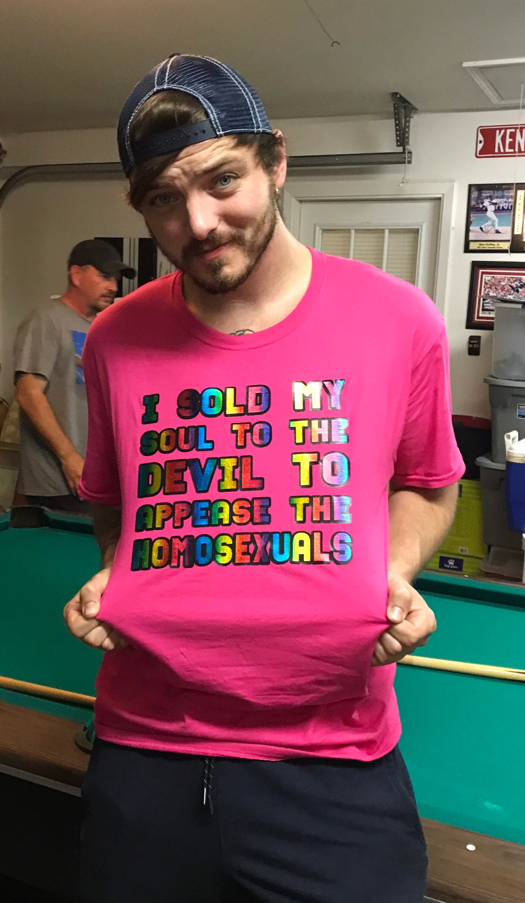 I sold my soul to the Devil to appease the Homosexuals t-shirt