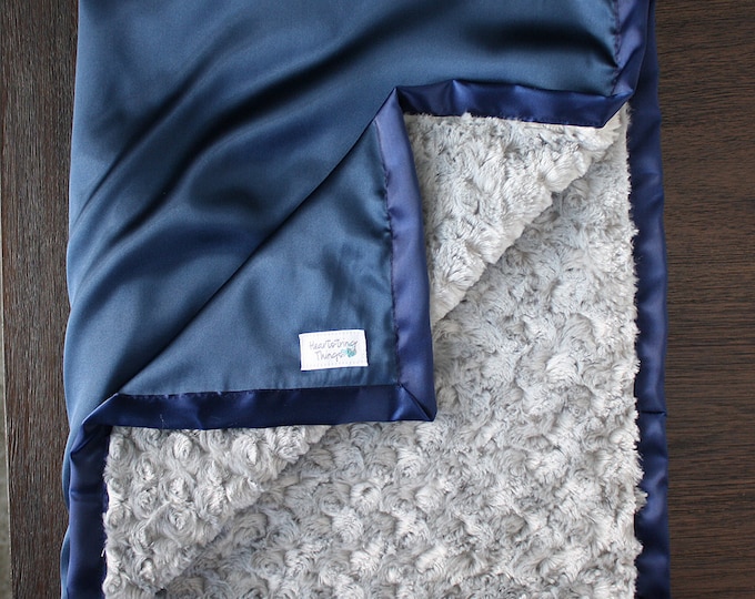 Minky And Satin Blankets Ruthie And Sage