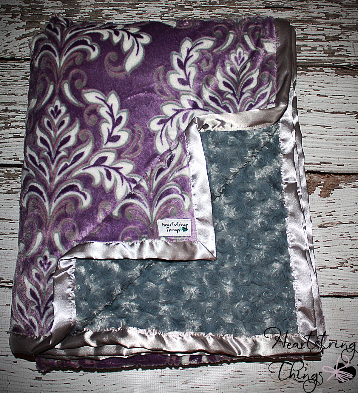 Minky Blanket. Monster Minky Quilt Adult Minky Purple Minky Etsy