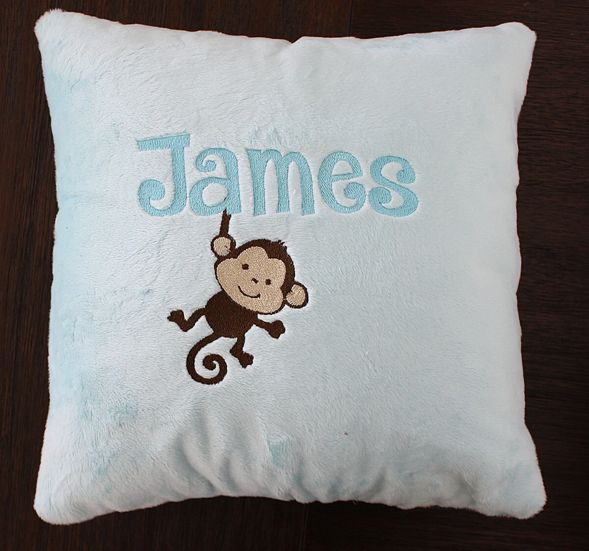 Nursery Pillow Minky Pillow Baby Boy Pillow Personalized Pillow