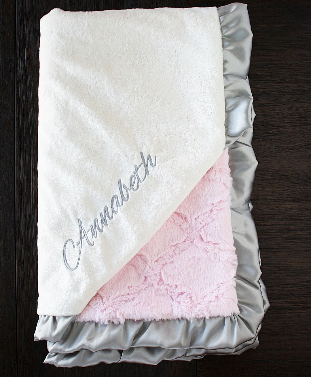 Minky Blanket, Baby Girl, Personalized Minky Blanket, Blanket With Name