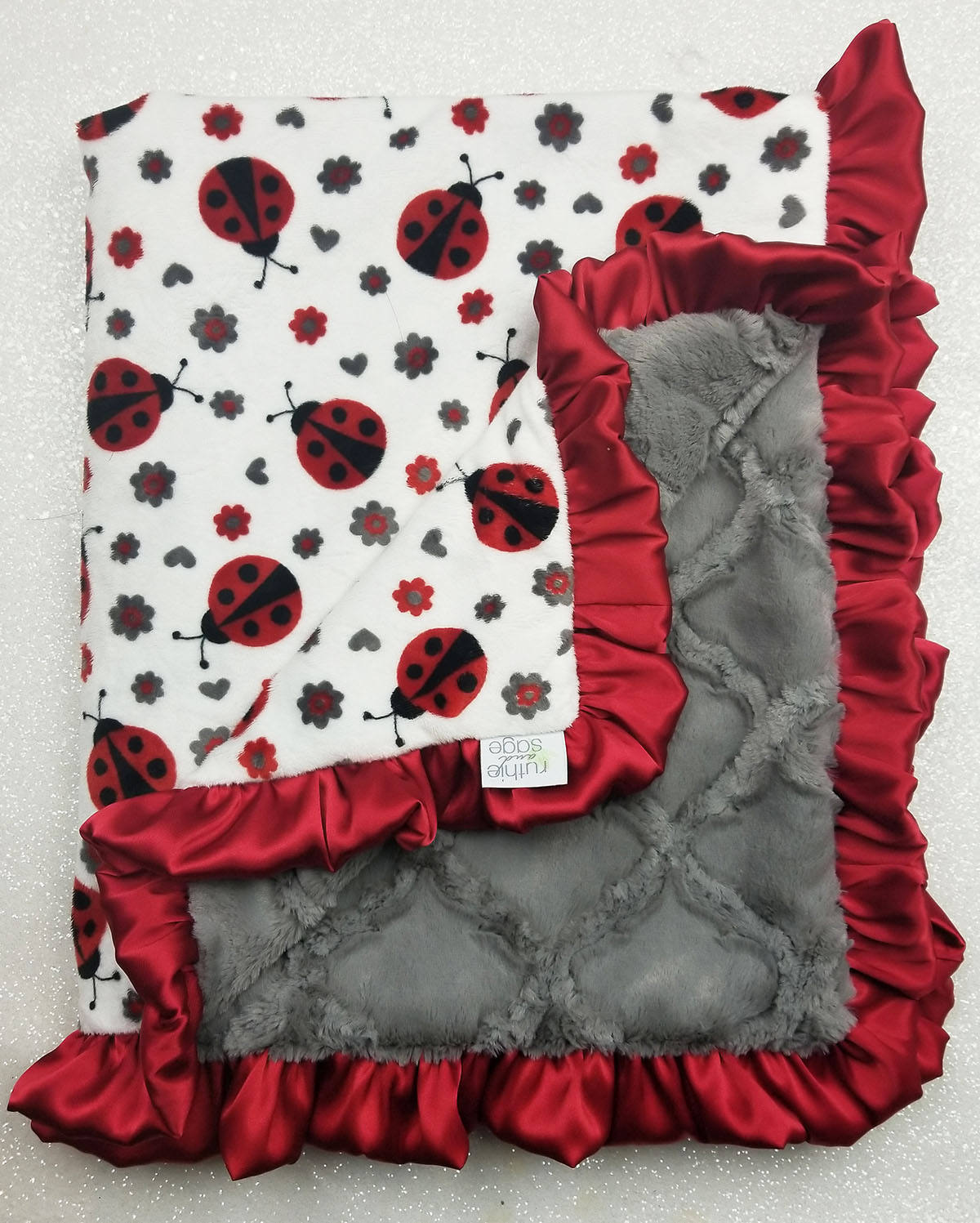 Ladybug baby blanket hotsell