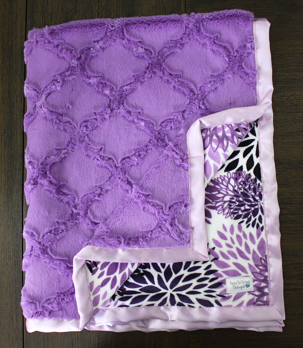 Minky Blanket. Tween Minky Quilt Lap Minky Purple Minky Etsy