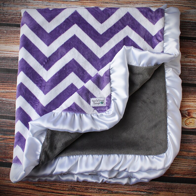 Minky Blanket Chevron Minky Chevron Blanket Teal and Aqua Etsy