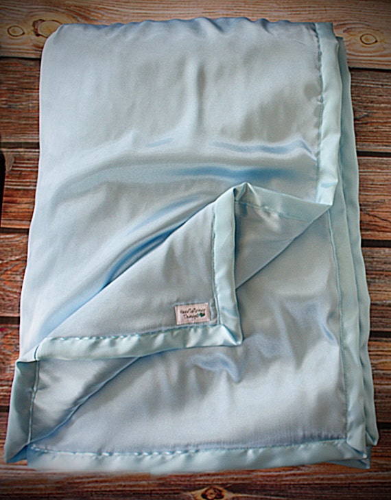 Soft blue baby blanket best sale