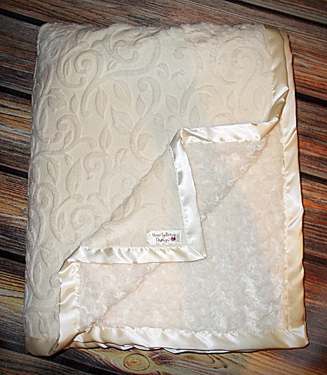 Brooklyn Cream Minky Blanket