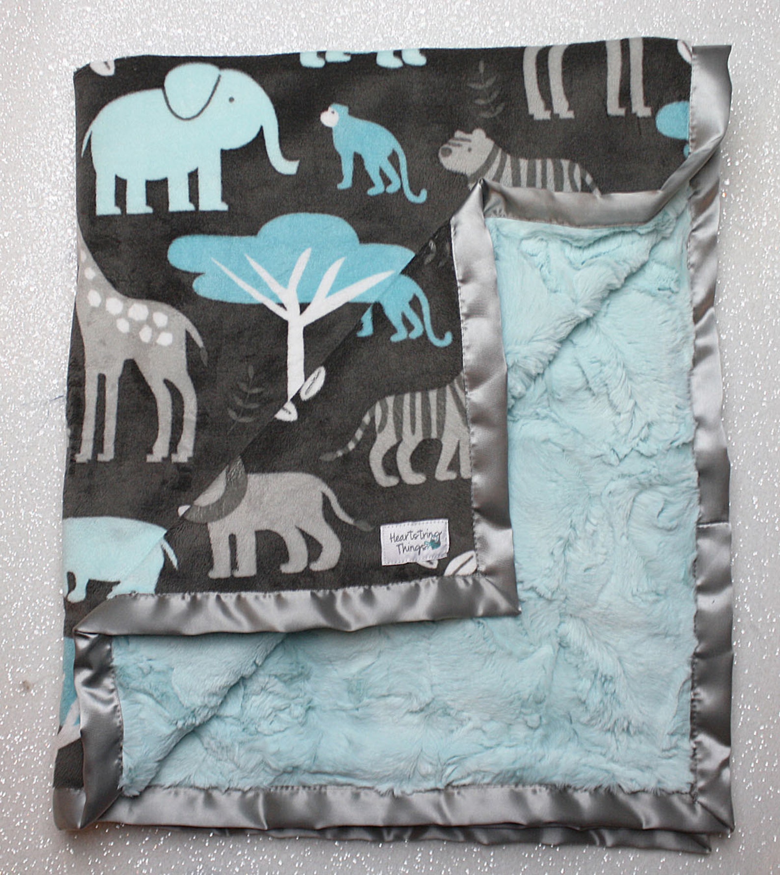 Minky Blanket Baby Boy Baby Girl Jungle Blanket Animal Etsy