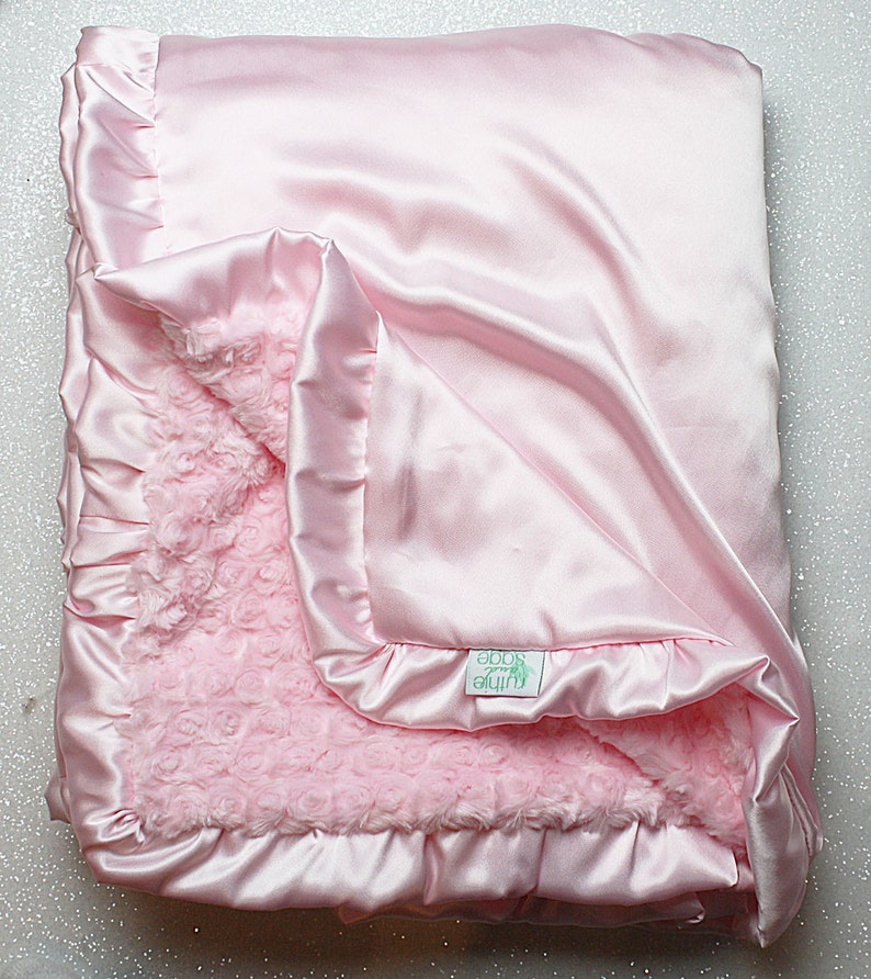Minky Blanket pink blanket gift for baby girl silk blanket Etsy
