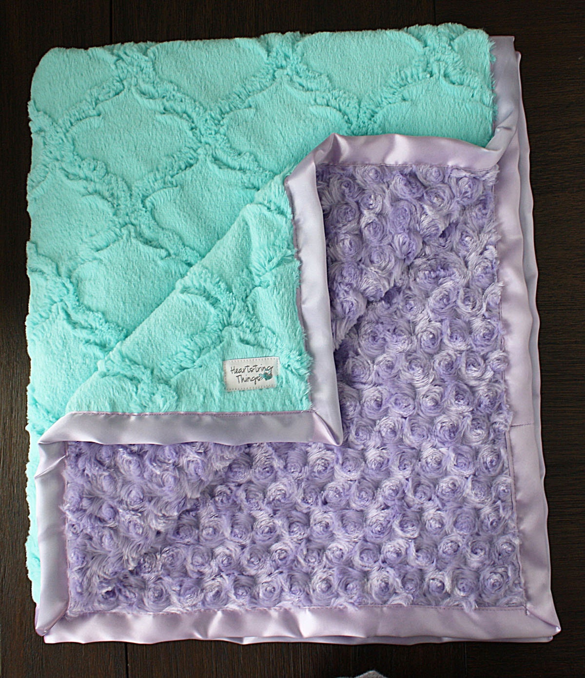Minky Blanket baby girl custom baby girl blanket mint and Etsy