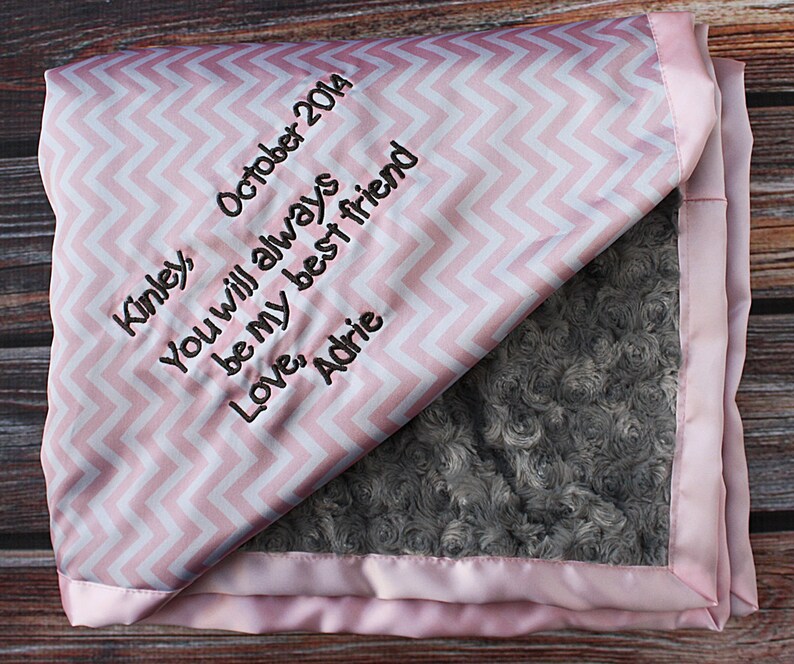 Minky blanket baby girl blanket for mom gift ideas Etsy