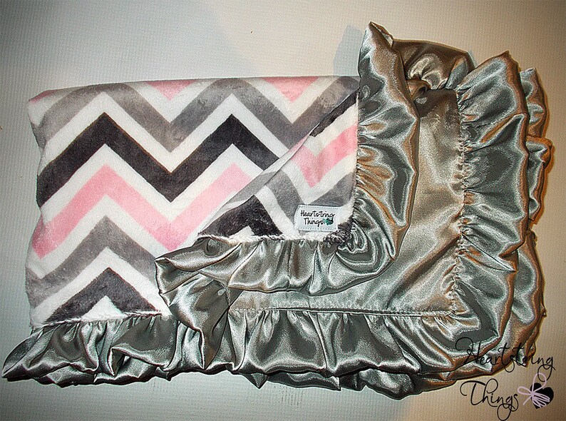 Add Satin Ruffle Binding to Toddler Blanket Etsy