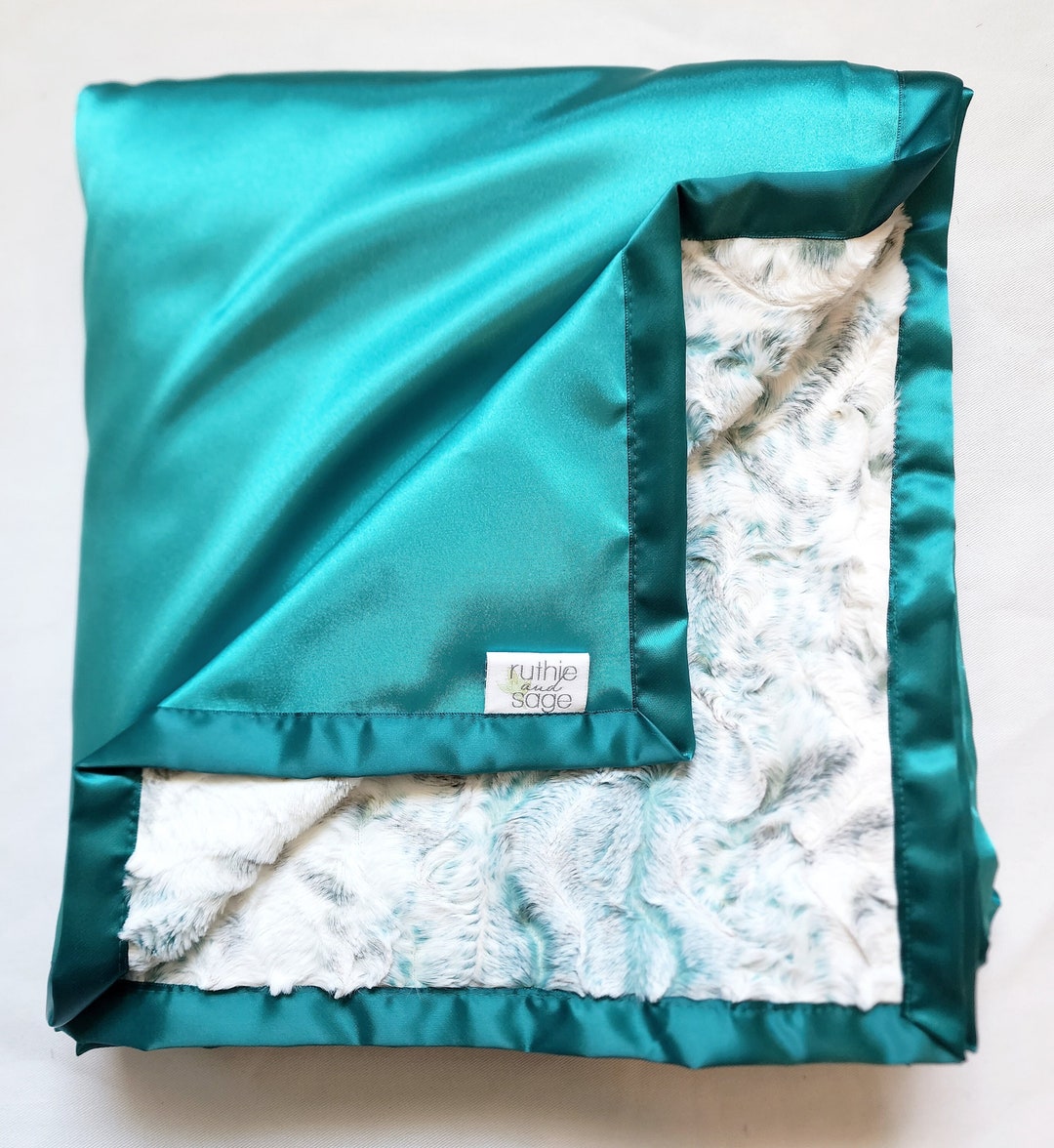 Minky Blanket, Snowy Owl Mallard, Gift for Baby, Silk Blanket, Minky