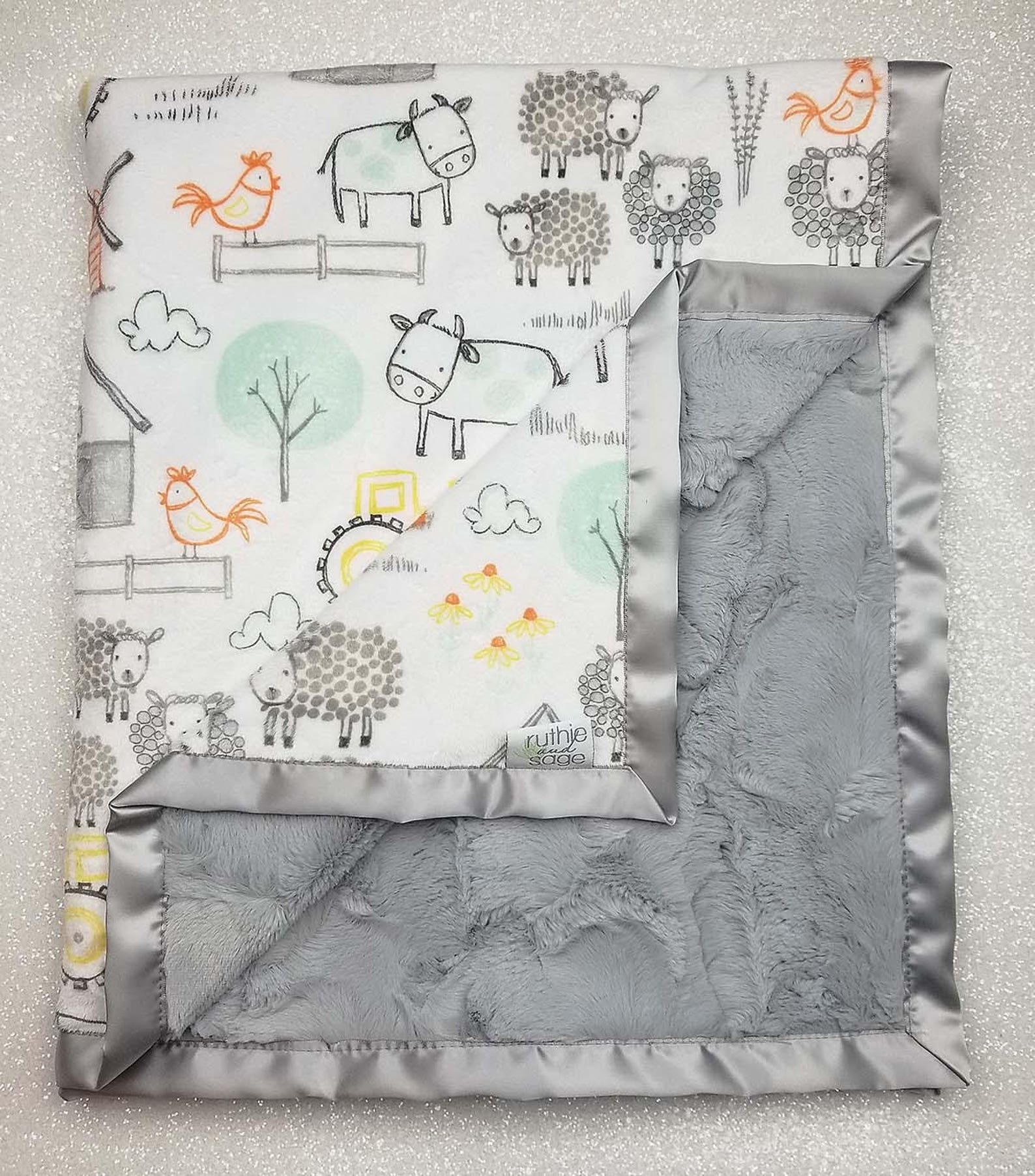 Minky Blanket Baby Boy Baby Girl Jungle Blanket Animal Etsy