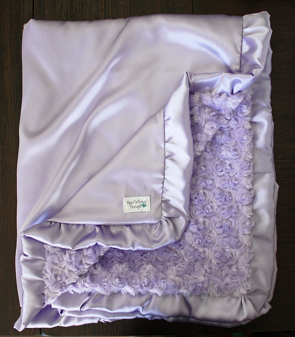 Minky Blanket Baby Girl Lavender Blanket Silk Blanket Etsy