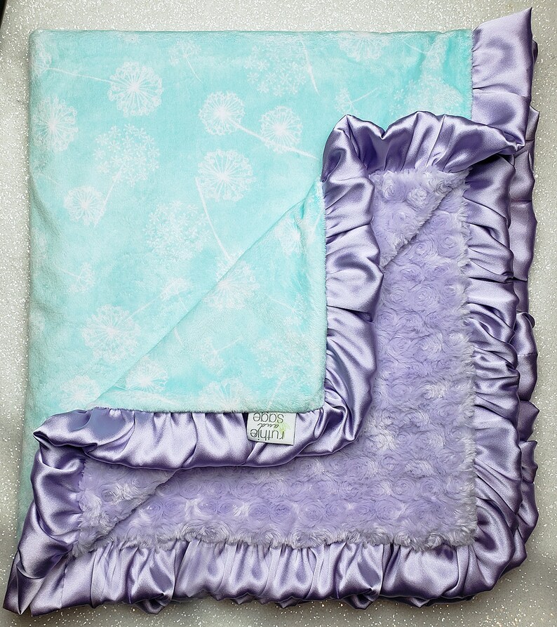 Minky Blanket baby girl custom baby girl blanket mint and Etsy