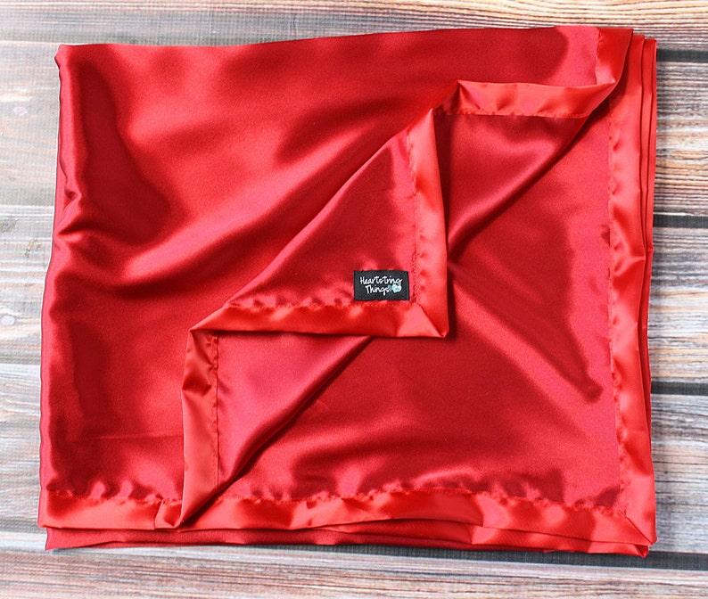Satin Blanket Silk Blanket Red Blanket Women Gift Red Etsy