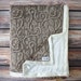 Brooklyn Cream Minky Blanket main image 1