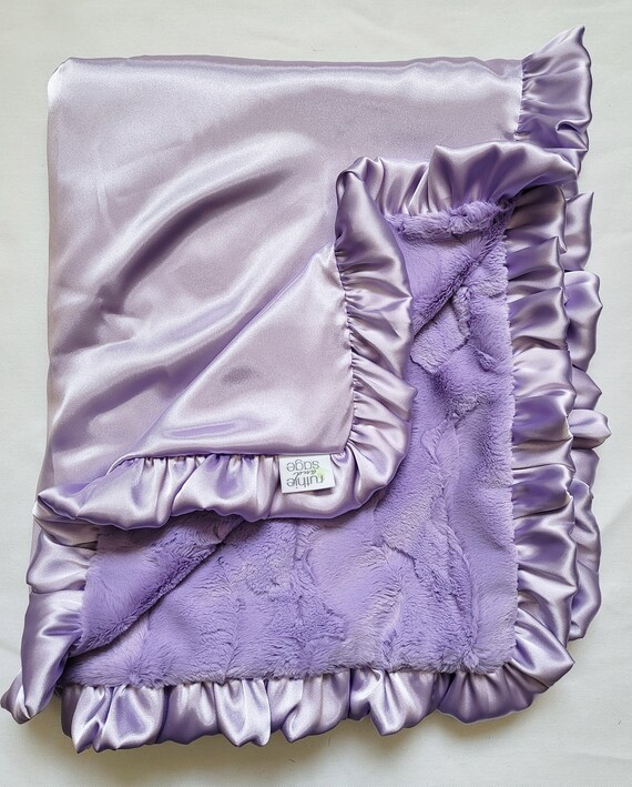 Minky Blanket Large Minky Quilt Adult Minky Purple Minky Soft Minky Satin Blanket Adult Minky Purple and Blue green Blanket Etsy Canada