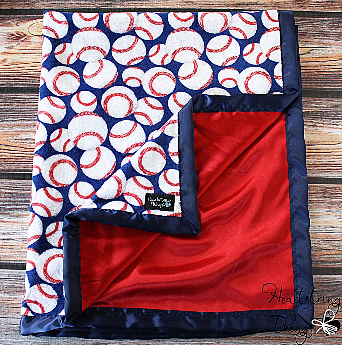 Vintage Sports Milestone Minky Blanket