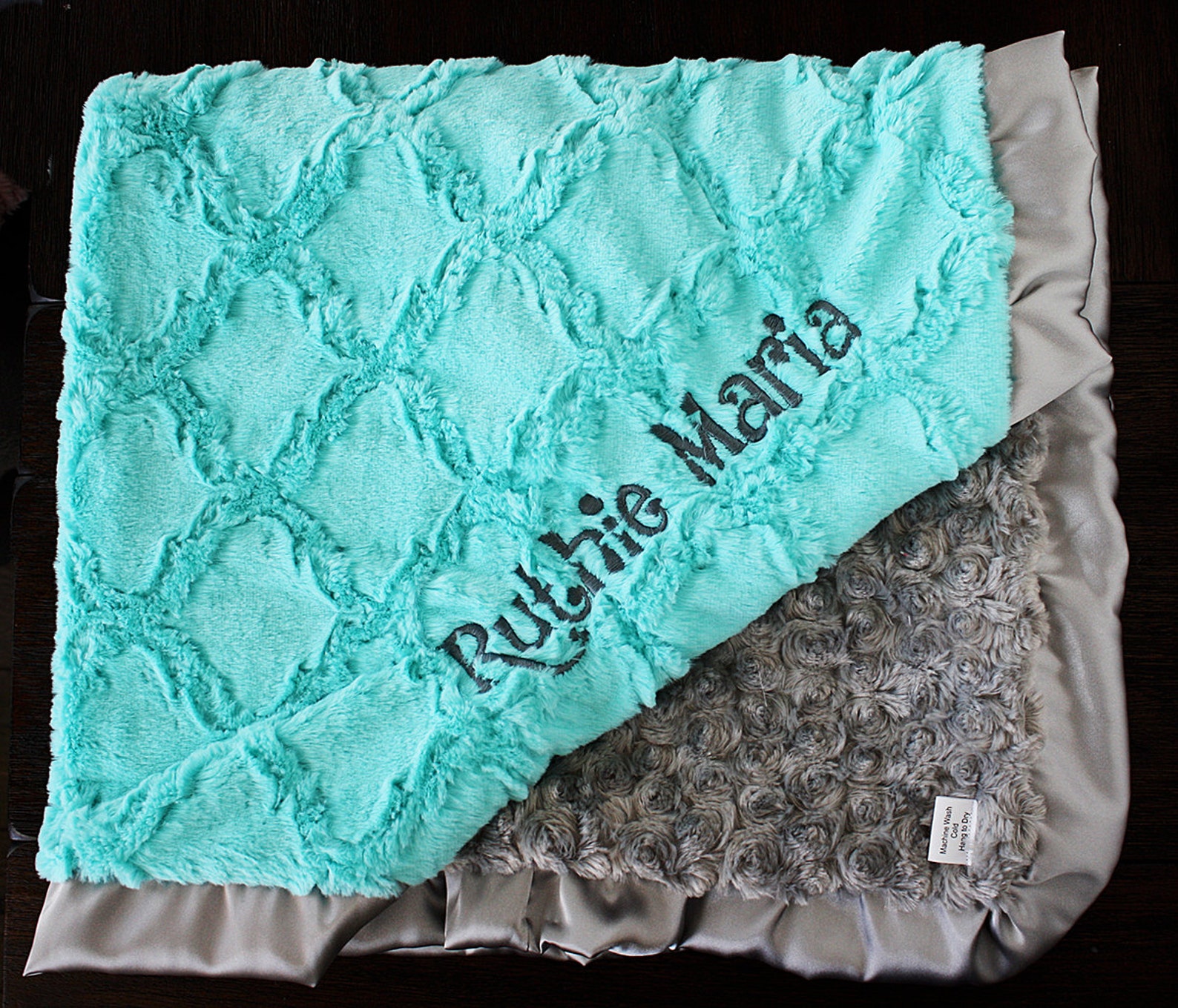 Minky Blanket Blanket With Embroidery Blanket With Name Etsy