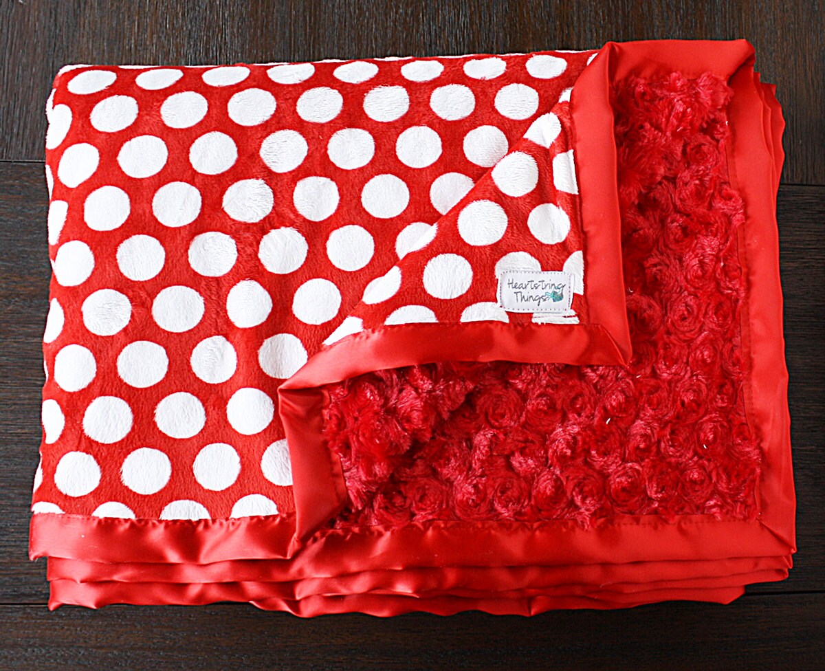red minky blanket