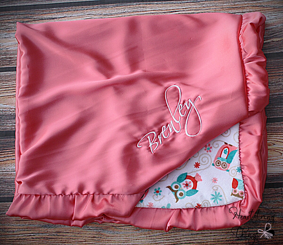 Minky Blanket embroidered blanket blessing blanket baby Etsy