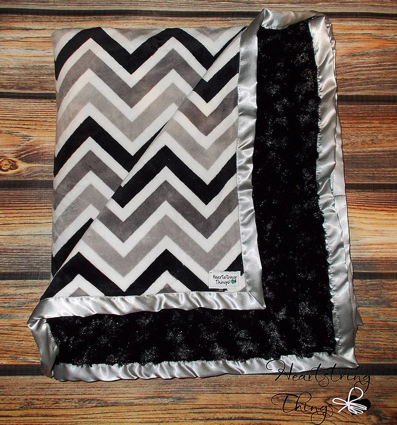 Minky Blanket Blanket for Dad Fathers Day Gift Chevron Etsy
