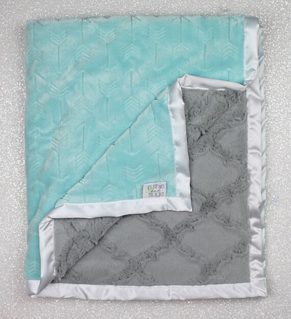 Minky Blanket arrow blanket embossed arrow modern blanket Etsy
