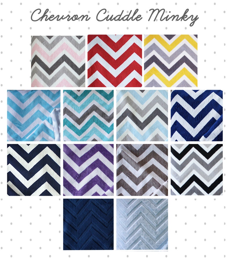 Custom Minky Blanket Chevron Blanket Minky Blanket Baby Etsy