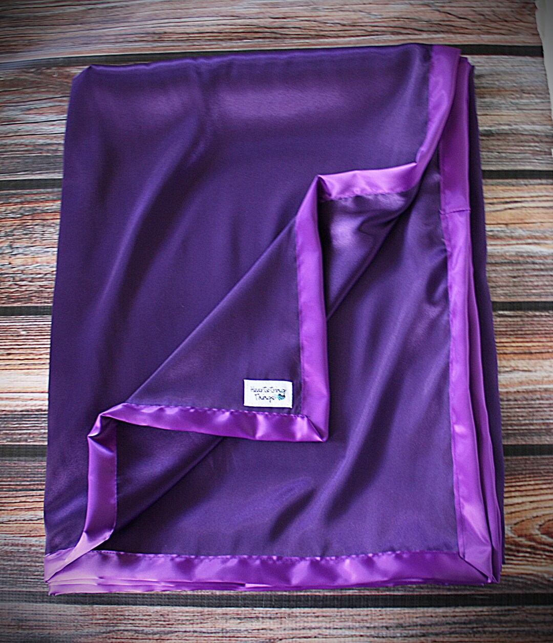 Satin Blanket, Silk Blanket, Purple Blanket, Purple Satin, Baby Girl