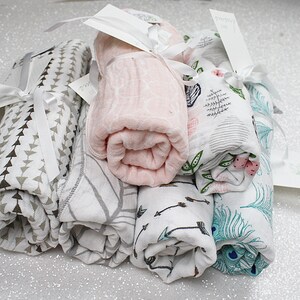 Swaddle blanket, wrap, swaddling blanket, double gauze, newborn blanket, cotton, newborn photography, baby blanket, baby girl, baby boy imagem 1