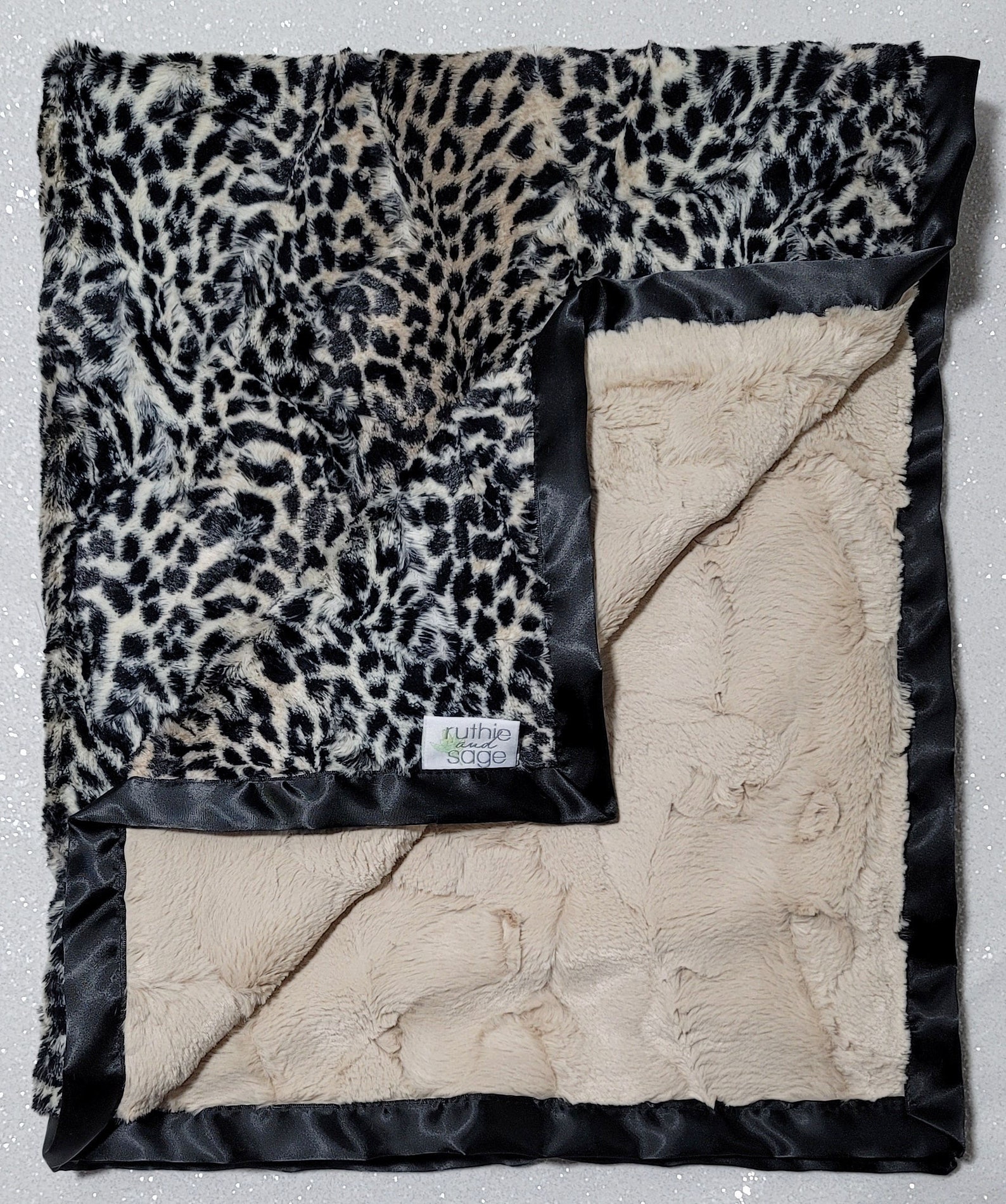 Minky Blanket Luxe Cuddle Cheetah Cheetah Minky Ruffle - Etsy