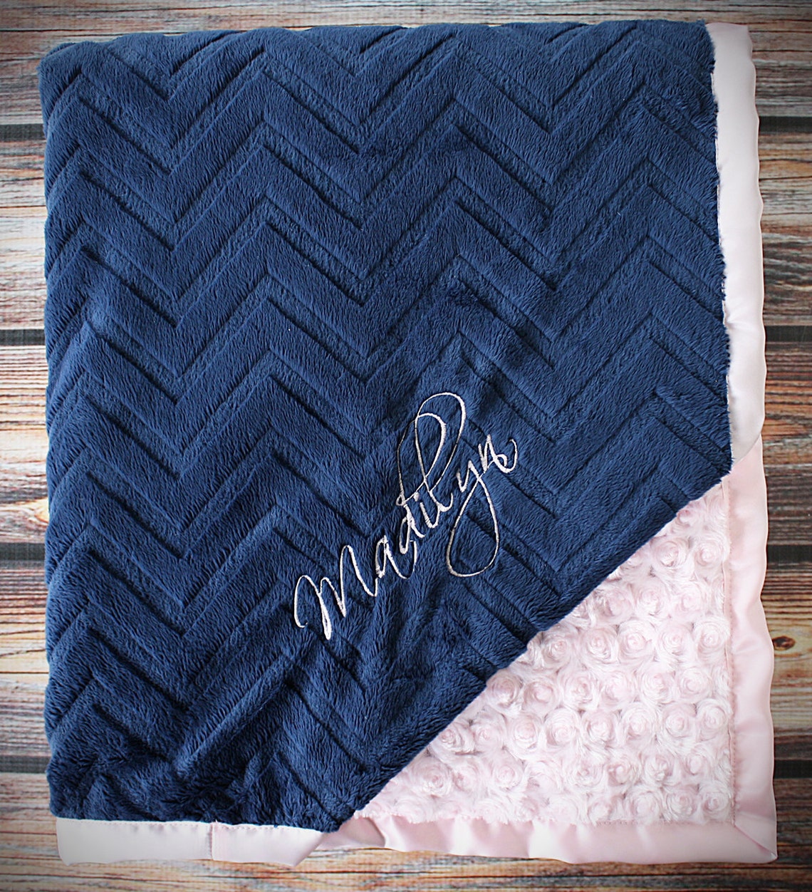 Embroidered Minky Blanket Gift for Baby Baby Boy Etsy