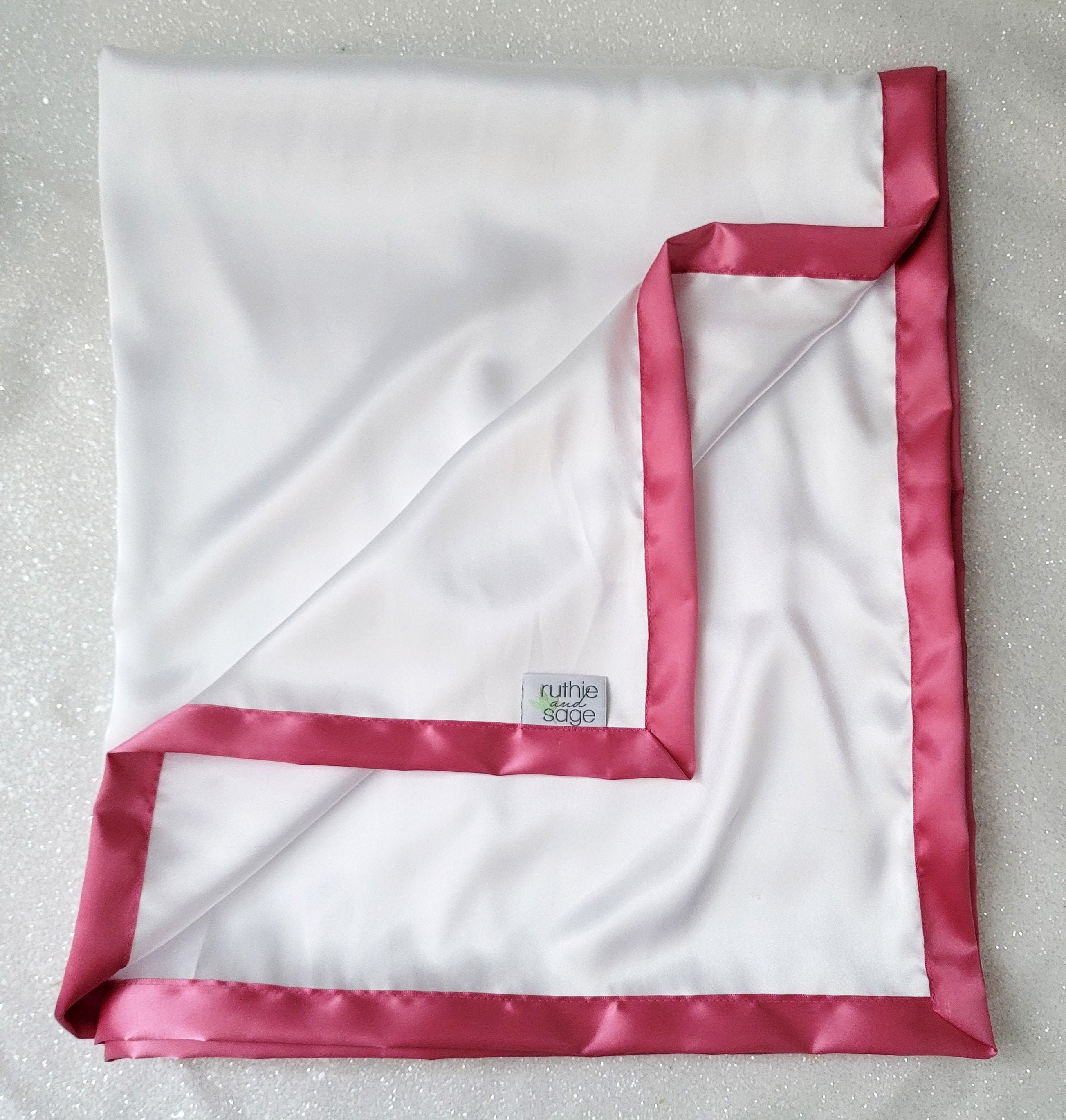 Satin Blanket silky blanket double sided satin pink satin Etsy