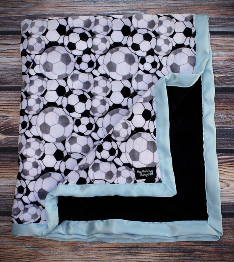 Sports Blanket Sports Minky Basketball Minky Soccer Minky Etsy