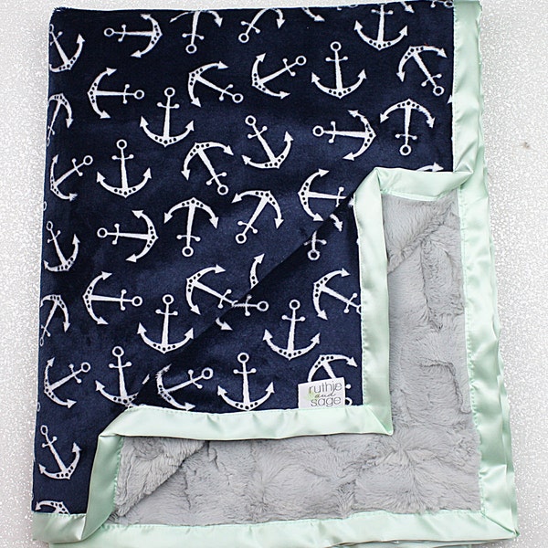 Anchor Blanket Etsy