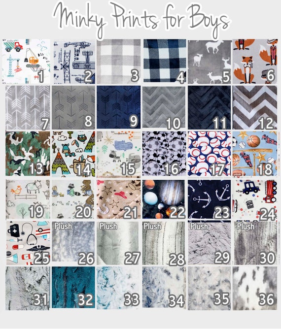 custom minky blankets