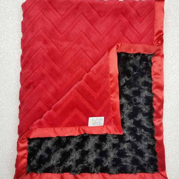 Navy and Red Chevron Etsy