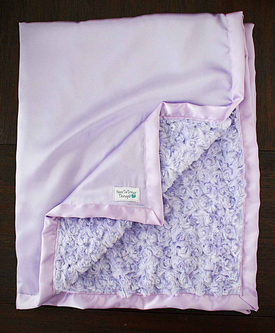 Minky Blanket Baby Girl Lavender Blanket Silk Blanket Etsy